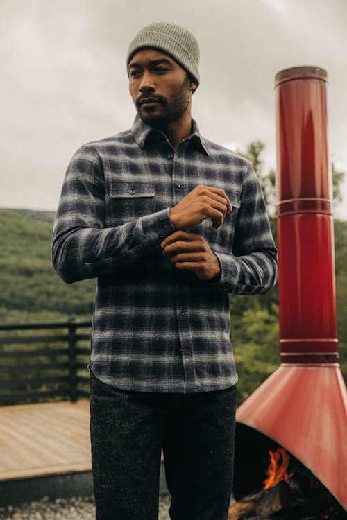 lifestyle image of The Yosemite Flannel Chamois Shirt