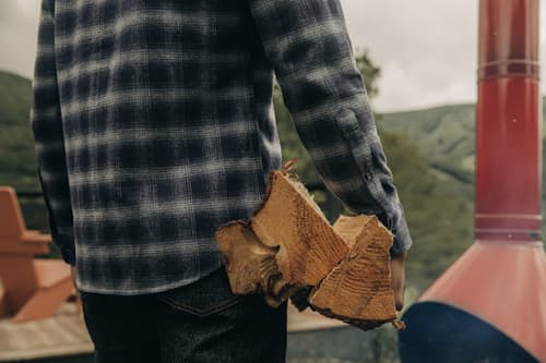 lifestyle image of The Yosemite Flannel Chamois Shirt