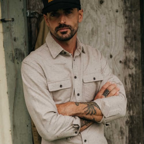 lifestyle image of The Yosemite Flannel Chamois Shirt