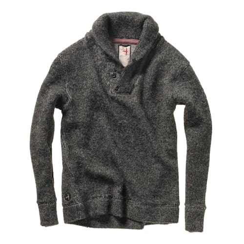 laydown image of Old Salt Shawl Sweater