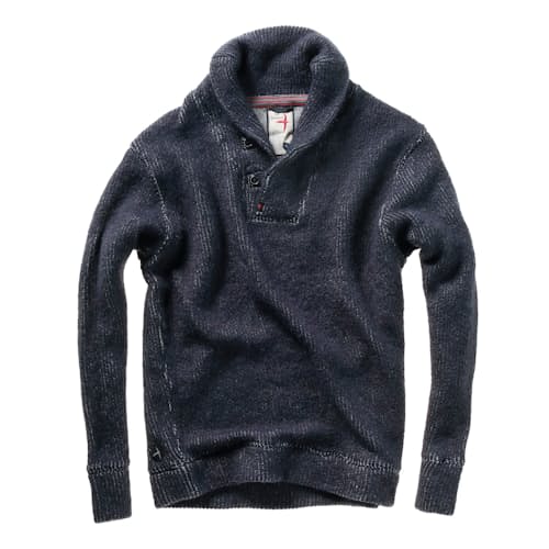 laydown image of Old Salt Shawl Sweater