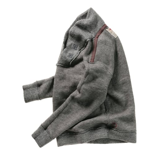 laydown image of Old Salt Shawl Sweater