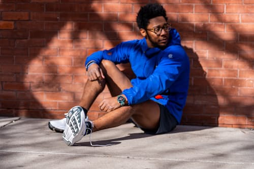 lifestyle image of Escalante 4 Running Sneaker