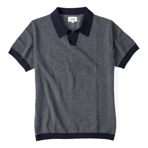 laydown image of Cotton Cashmere Goleta Polo