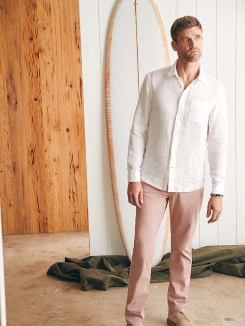 lifestyle image of Laguna Linen Shirt