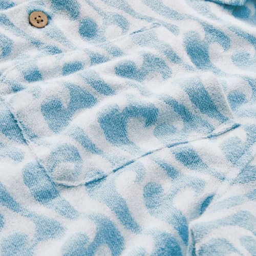 laydown detail image of Cabana Towel Terry Surf Shirt