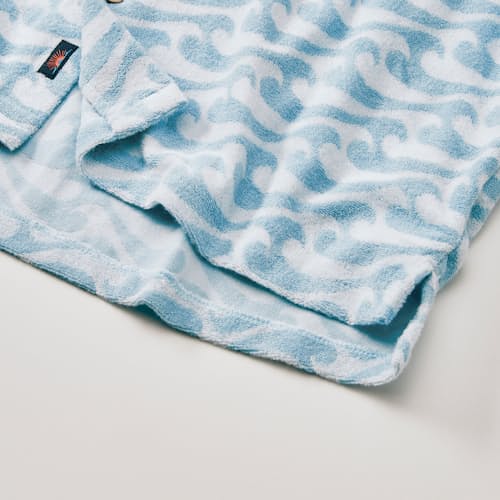laydown detail image of Cabana Towel Terry Surf Shirt