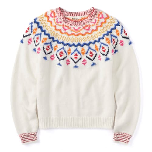 laydown image of Women's Archive Fair Isle Sweater