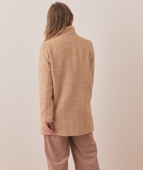 on model image of Women's Stephanie Cocoon Coat