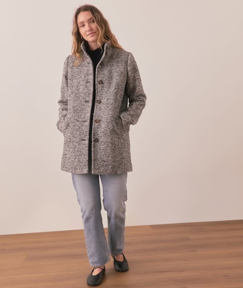 on model image of Women's Stephanie Cocoon Coat