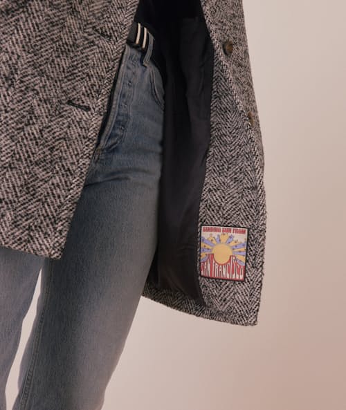 on model image of Women's Stephanie Cocoon Coat