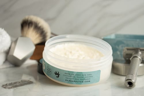 lifestyle image of 1955 Old World Tallow Shaving Soap