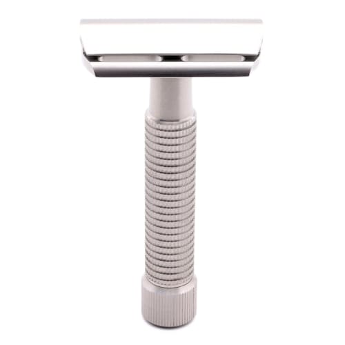 laydown image of Envoy Stainless Steel Safety Razor