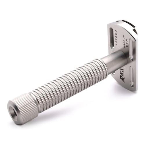 laydown image of Envoy Stainless Steel Safety Razor