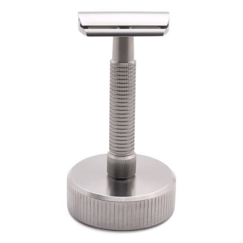 laydown image of Envoy Stainless Steel Safety Razor