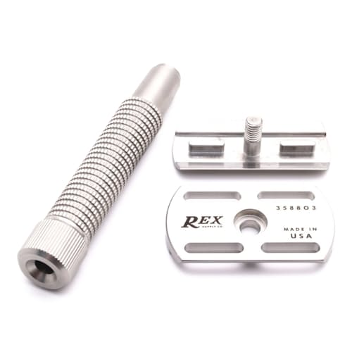 laydown image of Envoy Stainless Steel Safety Razor
