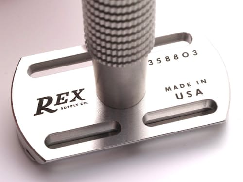 laydown detail image of Envoy Stainless Steel Safety Razor