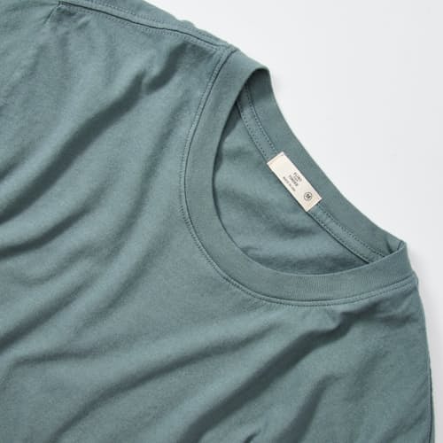 laydown detail image of The Vintage Soft Wash Curved Hem T-Shirt