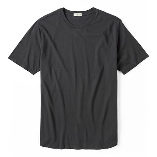 laydown image of The Vintage Soft Wash Curved Hem T-Shirt