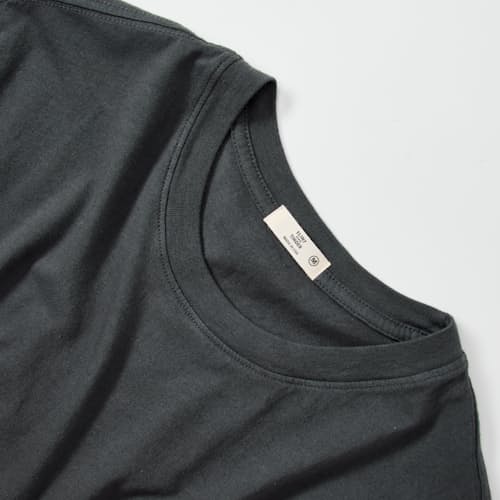 laydown detail image of The Vintage Soft Wash Curved Hem T-Shirt