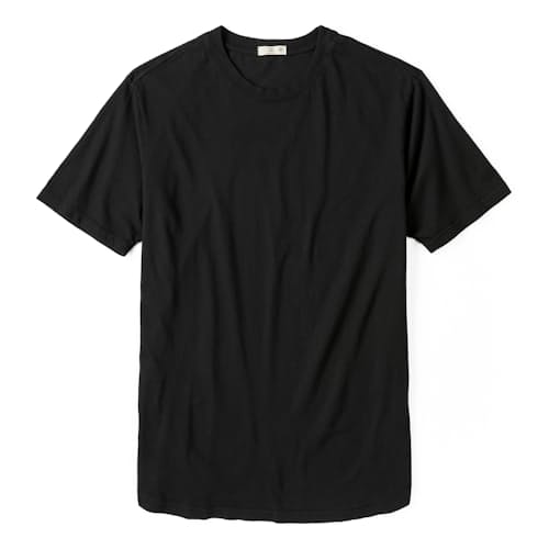 laydown image of The Vintage Soft Wash Curved Hem T-Shirt