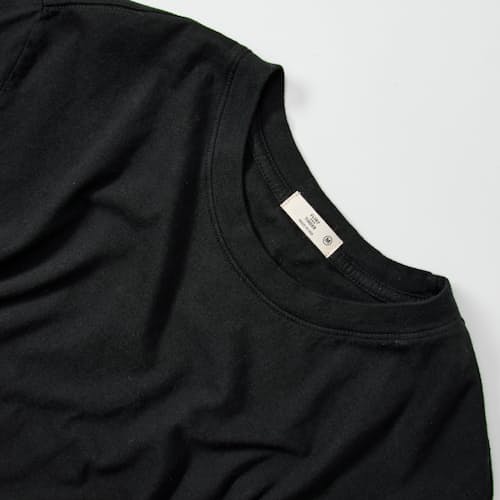 laydown detail image of The Vintage Soft Wash Curved Hem T-Shirt