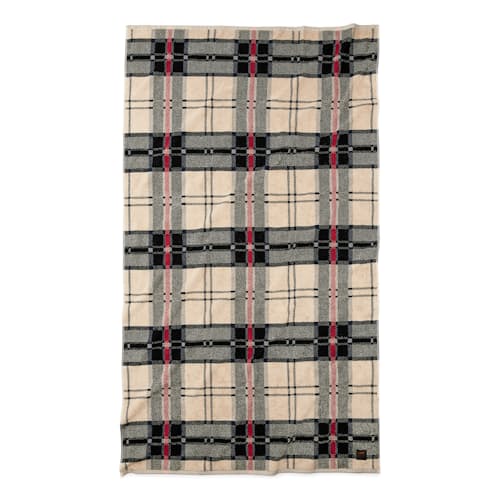 laydown image of Whidbey Check Towel