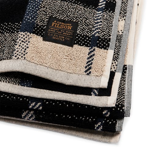 laydown detail image of Whidbey Check Towel
