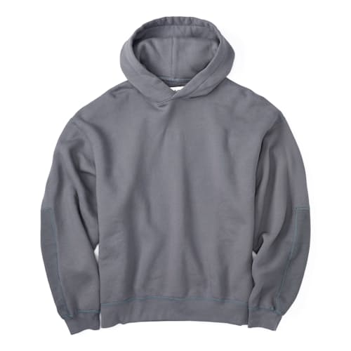laydown image of Vintage Wash Pullover Patch Hoodie