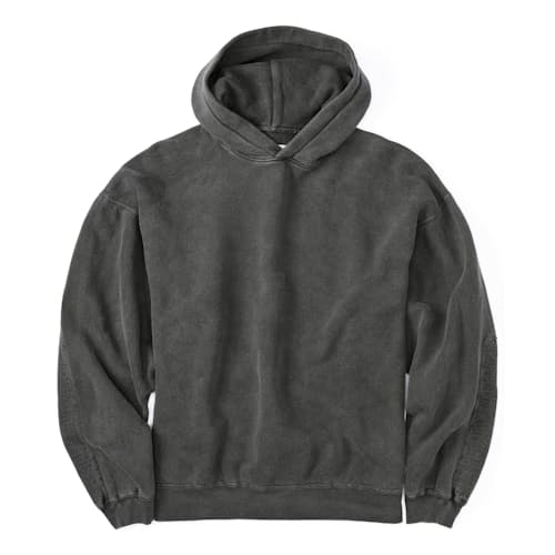 laydown image of Vintage Wash Pullover Patch Hoodie