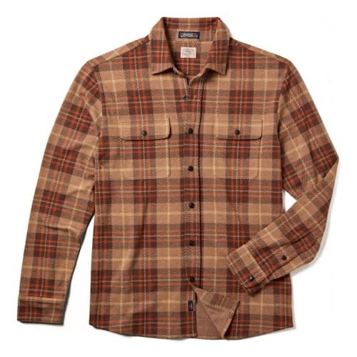 laydown image of Legend Sweater Flannel Shirt