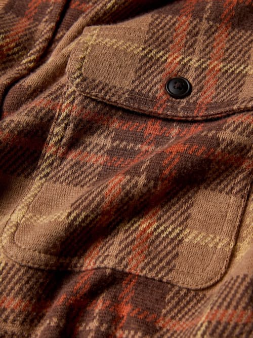 laydown detail image of Legend Sweater Flannel Shirt