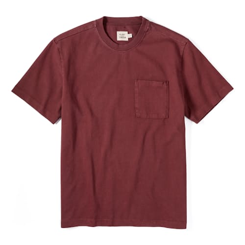 laydown image of American Heavyweight Pocket T-Shirt