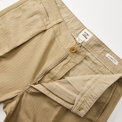 laydown detail image of Pleated Chino - HB Classic