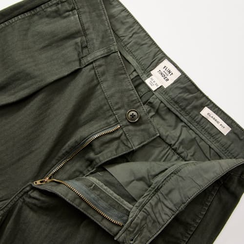 laydown detail image of Pleated Chino - HB Classic