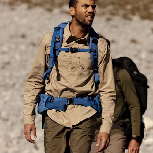 lifestyle image of Abisko Trail Shirt Long Sleeve Shirt