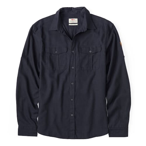 laydown image of Ovik Travel Long Sleeve Shirt