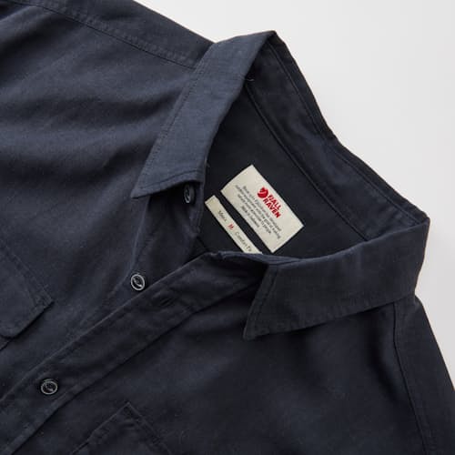 laydown detail image of Ovik Travel Long Sleeve Shirt