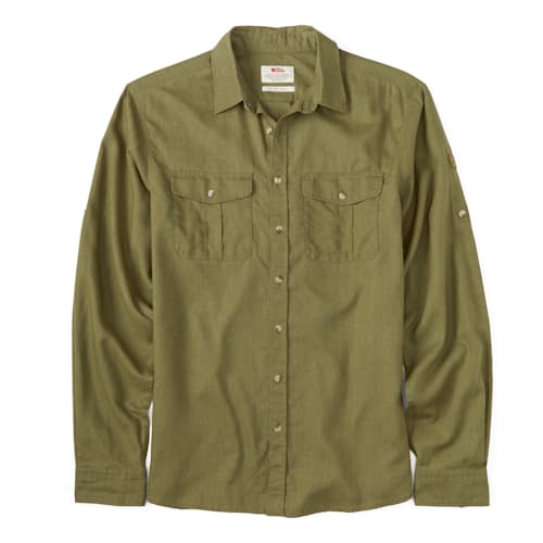 laydown image of Ovik Travel Long Sleeve Shirt