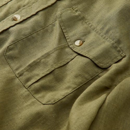 laydown detail image of Ovik Travel Long Sleeve Shirt