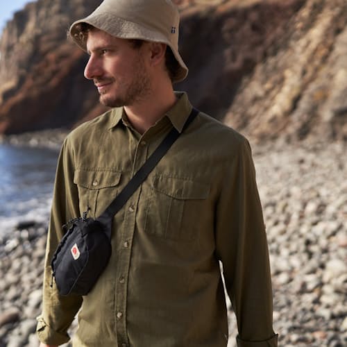 lifestyle image of Ovik Travel Long Sleeve Shirt
