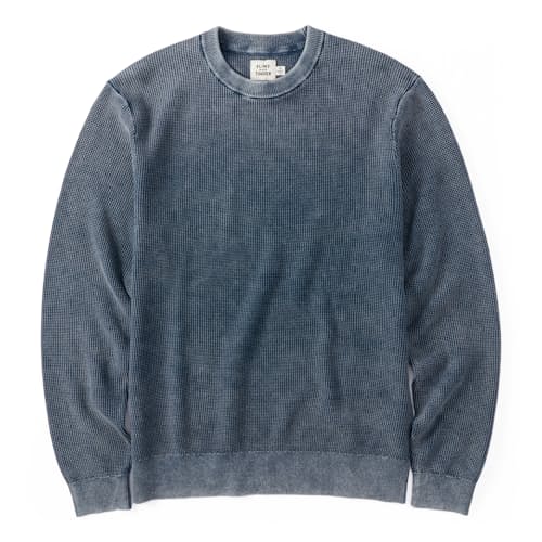 lifestyle image of Lightweight Garment Dyed Crewneck Sweater