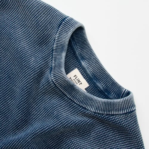 laydown detail image of Lightweight Garment Dyed Crewneck Sweater