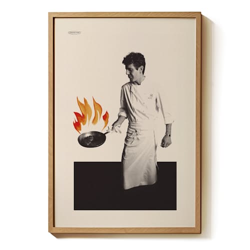 laydown image of Anthony Bourdain - Kitchen Print