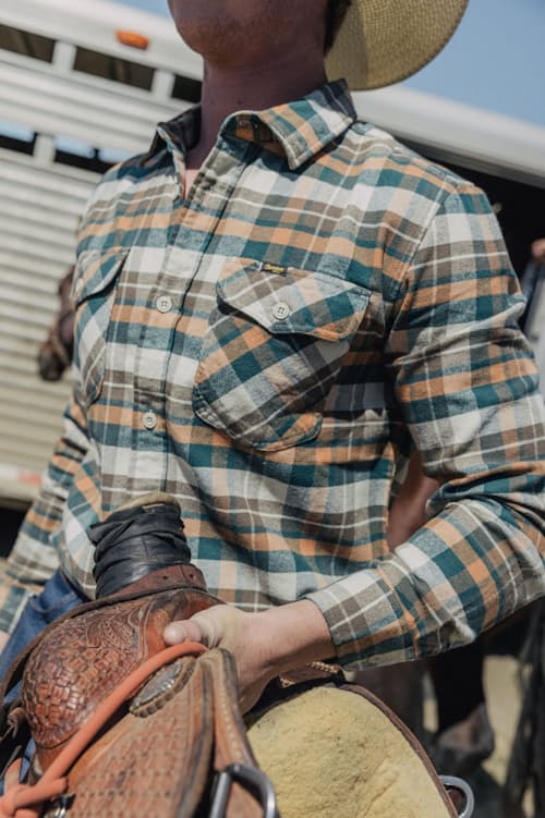 lifestyle image of Calico Flannel