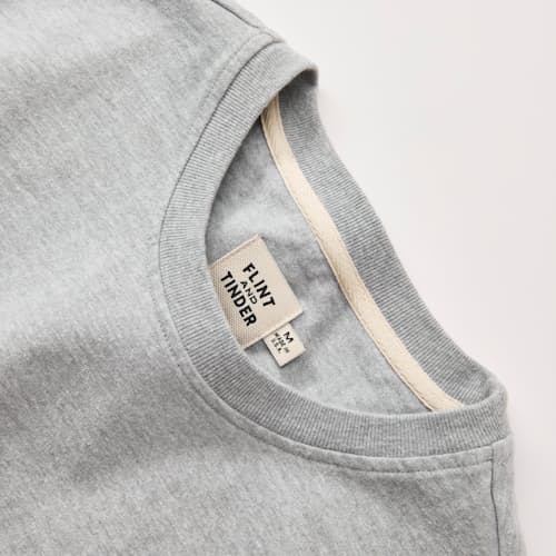 laydown detail image of American Heavyweight Long Sleeve T-Shirt