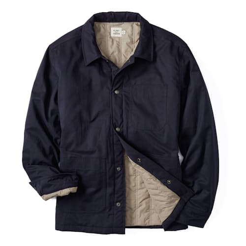 laydown image of Quilted Chore Coat