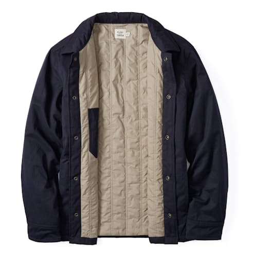 laydown image of Quilted Chore Coat