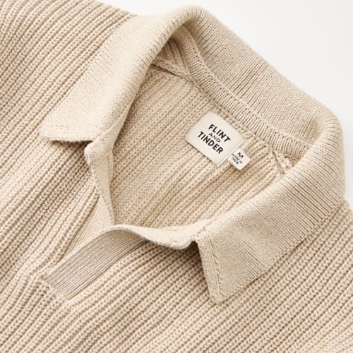 laydown detail image of Bolinas Johnny Collar Sweater Polo