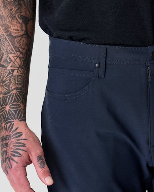 on model image of 72-Hour Merino Pant - HB Straight